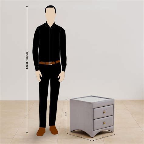 Buy Stellar Ora Fabric Bed Side Table with Drawers - Grey from Home ...