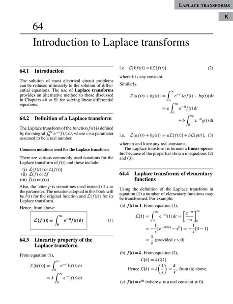 Image result for Basic Laplace Transforms