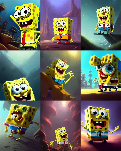 a spongebob close-up,digital art,ultra realistic,ultra | Stable Diffusion