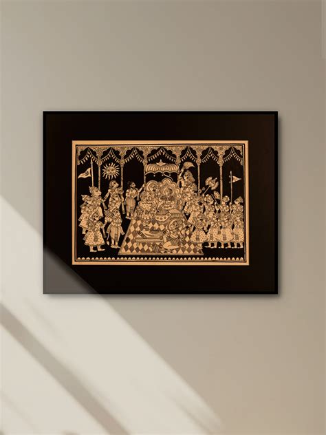 Representation of Lord Rama: Phad Wall Painting | Home-decor