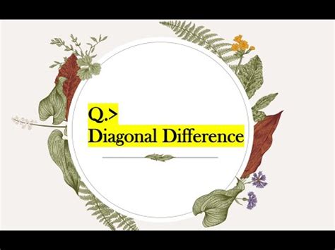 Image result for Diagonal Difference HackerRank Solution in Python