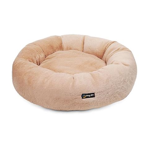 Goofy Tails Donut Sleeping Dog Bed| Luxurious Anti-Anxiety Snuggle ...
