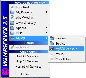 Image result for Wamp MySQL Password