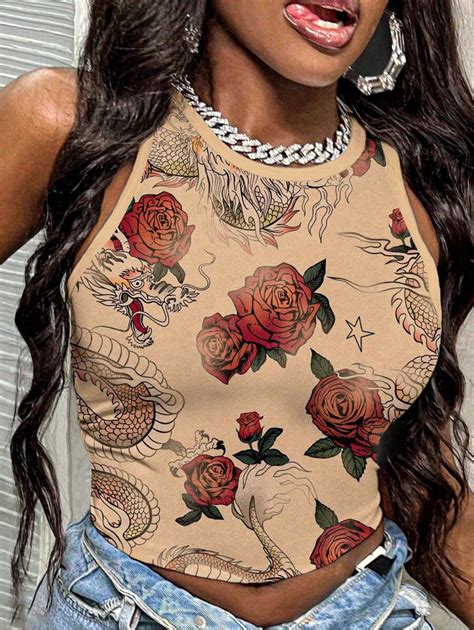 Slaydiva 2025 ,Y2k Tops ,Streetwear,Grunge,Vintage Rose & Chinese ...