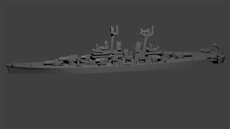 US Baltimore Class Cruiser Warship 3D model 3D printable | CGTrader