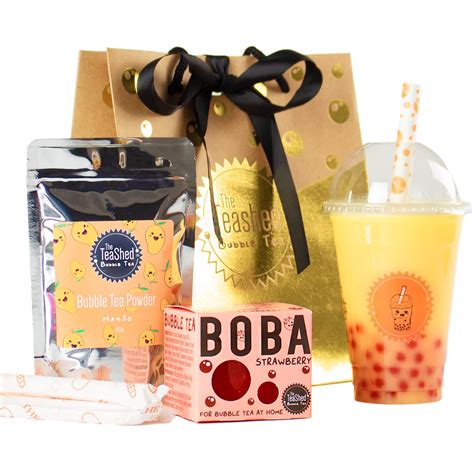 Buy Bubble Tea Kit Gift Set with 3 Servings | Make Boba Tea at Home ...