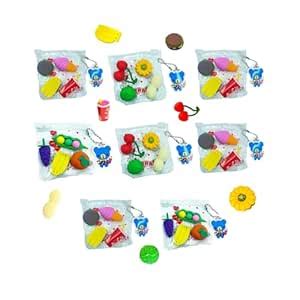 Himanshu Trading Company Fruits & Vegetable Shape 4 Rubber Pencil ...