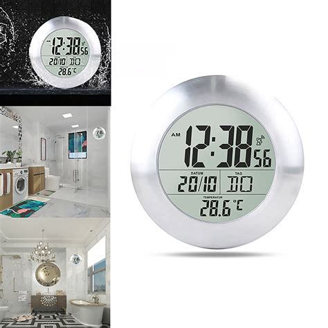 Bathroom Waterproof Clock Shower Hanging Clocks Ti... – Grandado