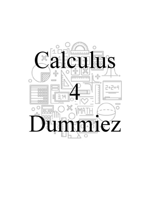 Image result for Calc For Dummies