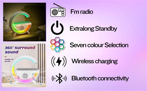Buy Ambient Lighting Night Light for Bedroom Bluetooth Speakers ...