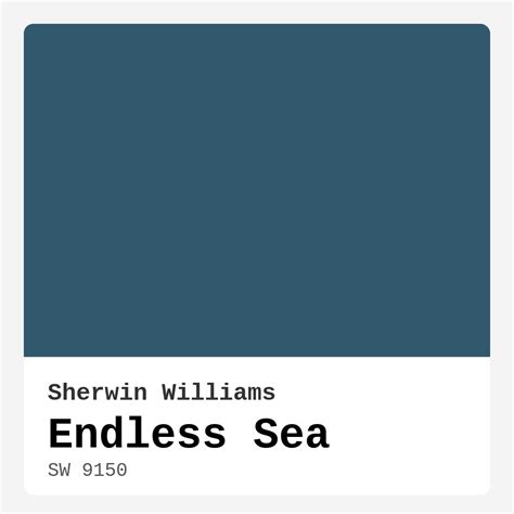 Endless Sea Sherwin Williams