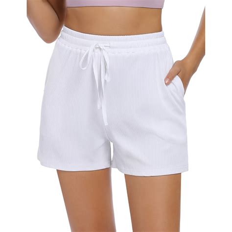 Women's Summer Casual High Waist Beach Shorts (Small/Medium, Boho Black ...