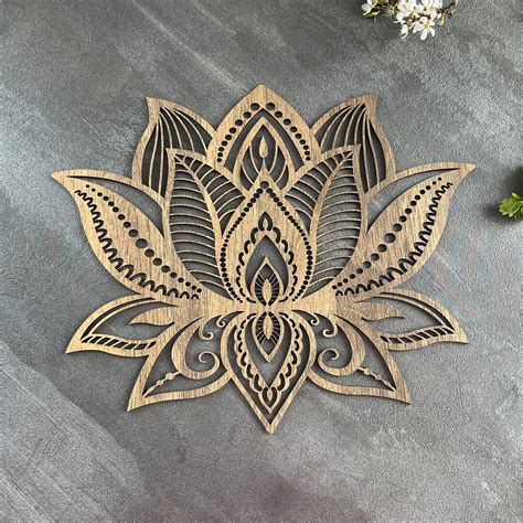 Buy Lotus Mandala, Laser Cut Lotus, Lotus Wall Decor, Lotus Wall Art ...