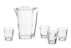 Buy CreativeWare Ice Blocks Set of Four 12-Ounce Tumblers with 2-Quart ...