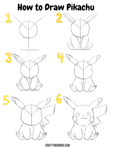 Pikachu Drawing Tutorial 的图像结果