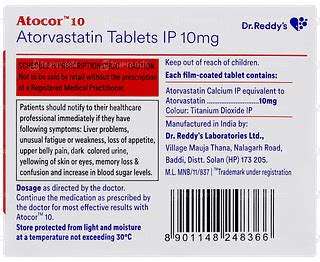 Atocor 10 Tablet – Cholesterol Control