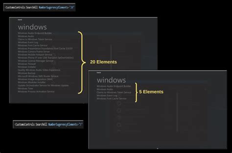 Image result for WPF Control Search Similar to SQL Query
