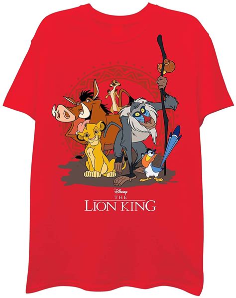 Buy Disney The Lion King Mens Character T- Shirt -Simba, Pumbaa, Timon ...