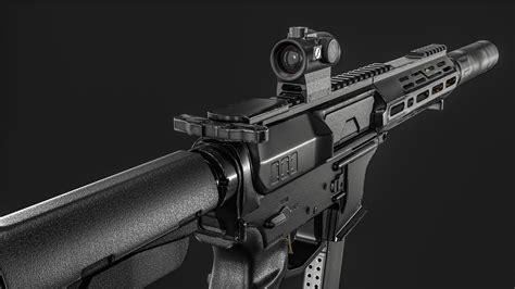 3D model CMMG MKGs Banshee 9mm AR Pistol VR / AR / low-poly | CGTrader