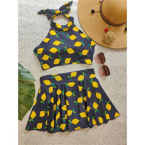 Buy Addery Lemony Blue Swimwear (Set of 2) Online