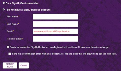 Image result for Tutorial for SignUpGenius