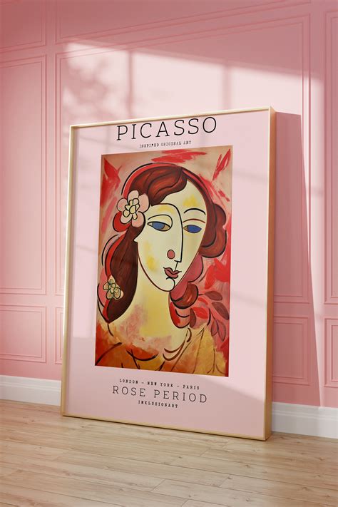 Picasso Style Abstract Art - Digital Download Wall Art - Rose Period ...