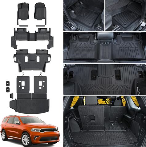 Floor Mats Cargo Liner for 2016-2024 2025 Dodge Durango 6-seat, All ...