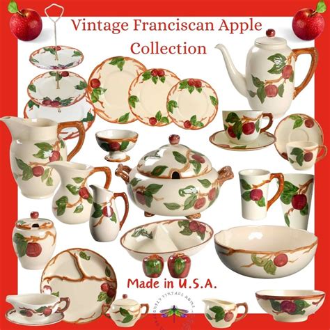Vintage Franciscan Apple Dinnerware *made in USA* Replacements* Free ...