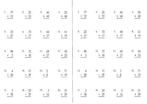 Image result for 2-Digit Addition PDF