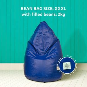 THREADVIBELIVING XXXL Tear Drop Bean Bag Cover (Without Beans) Price in ...