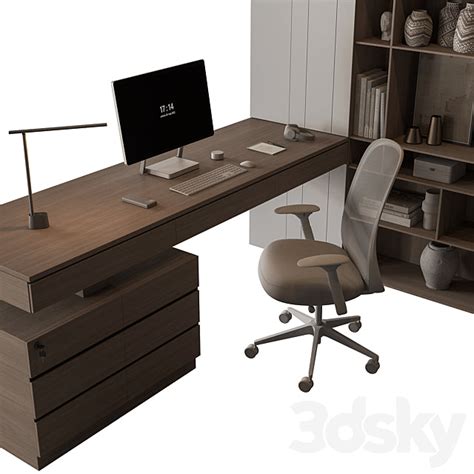 Boss Desk – Office Furniture 691 3dsky | Free 3D Model Download – 3DSky ...