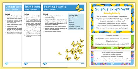 EYFS Butterfly Life Cycle Science Experiments Pack - Twinkl