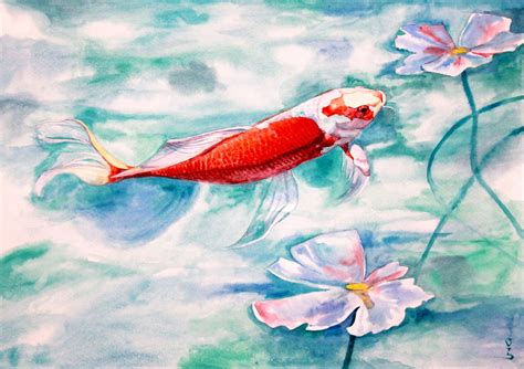 Japanese Koi Fish Painting