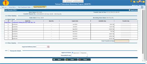 Reporting of dispatch in Nikshay Aushadhi from SDS/DDS: Transfers ...