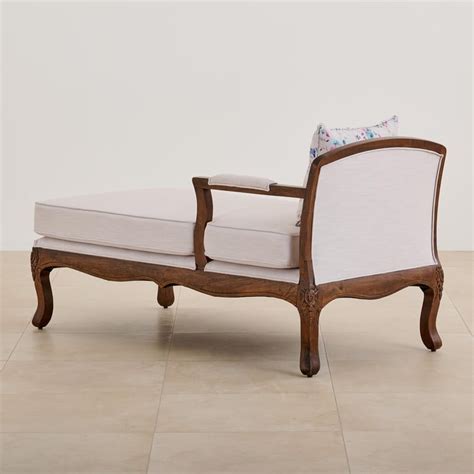 Buy Victoria Fabric Chaise Lounge - Beige from Home Centre at just INR ...