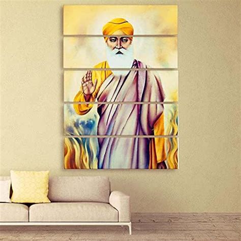 Casperme Multiple Frames Guru Nanak Dev Ji Canvas Wall Painting For ...