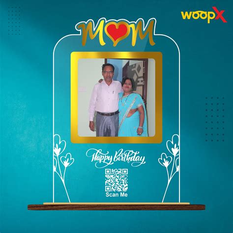 Personalized Happy Birthday MOM Acrylic Music Plaque – WoopX