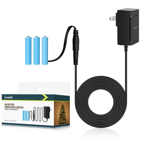 Lenink AC Power Supply Adapter for AAA Battery,Replace 3 AAA Battery ...