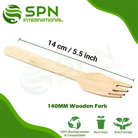 Wooden Fork - 160mm Biodegradable Wooden Fork Wholesaler from Mumbai