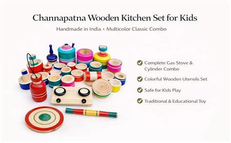 Buy MAMU SHOP Mamushop Chennapattana Wood Eco Friendly Wooden Kids Toy ...