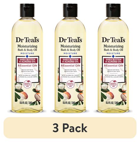 (3 pack) Dr Teal's Shea Butter Moisturizing Bath & Body Oil, 8.8 fl oz ...
