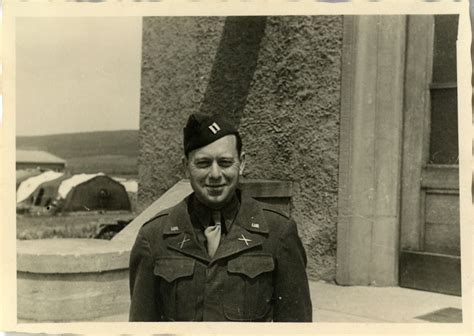 Army captain at the Headquarters Special Troops ADSEC, Germany, 1945 ...