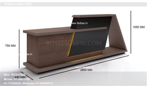 Small Reception Desk Accessible Reception Desk Curved Front Reception ...