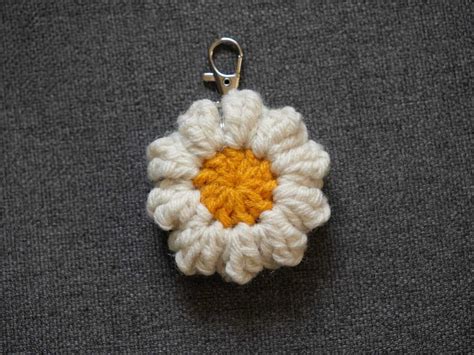 Image result for Crochet Keychain Tutorial Flower