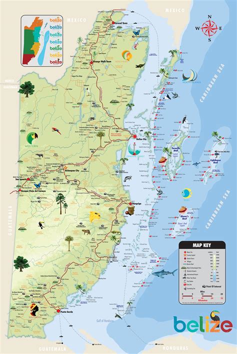 Tourist Map Of Belize | Belize Tourism And Country Guide – EKVZCX
