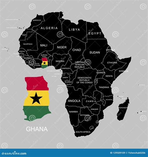 Map Of Africa Ghana