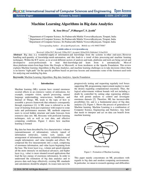 Image result for Introduction to Machine Learning in Big Data Analytics