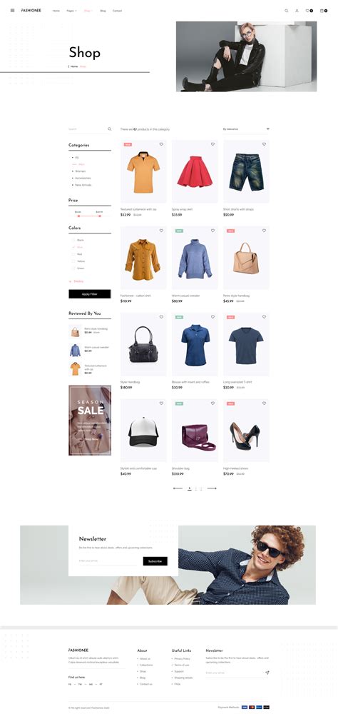 Fashionee - Fashion Store Figma UI Template by George_Fx | ThemeForest