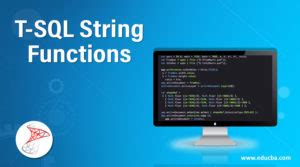 Image result for Infrographic for SQL String Functions