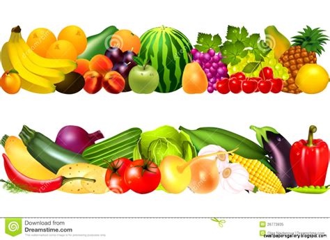 Fruits And Vegetables Clipart Vector at Cynthia Hewlett blog